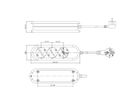 BACHMANN Prise multiple, 3x, noir, 3 m