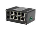 EXSYS EX-62035MPoE-SFP Mini commutateur industriel 8+2 ports Gigabit SFP PoE+, géré par le Web