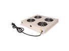 ROLINE 19" Unité de ventilation de toit, 4 ventilateurs, ON/OFF, gris