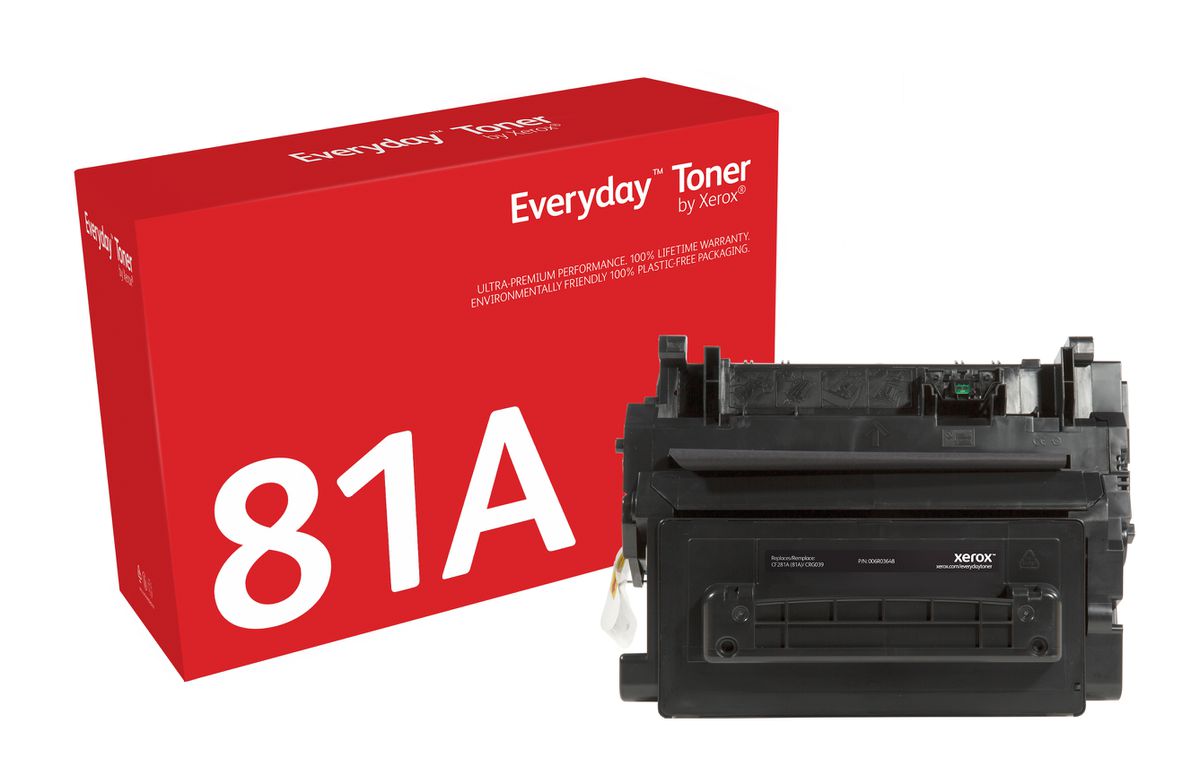 Everyday Toner Noir ™ de Xerox compatible avec HP 81A (CF281A/ CRG-039), Capacité standard
