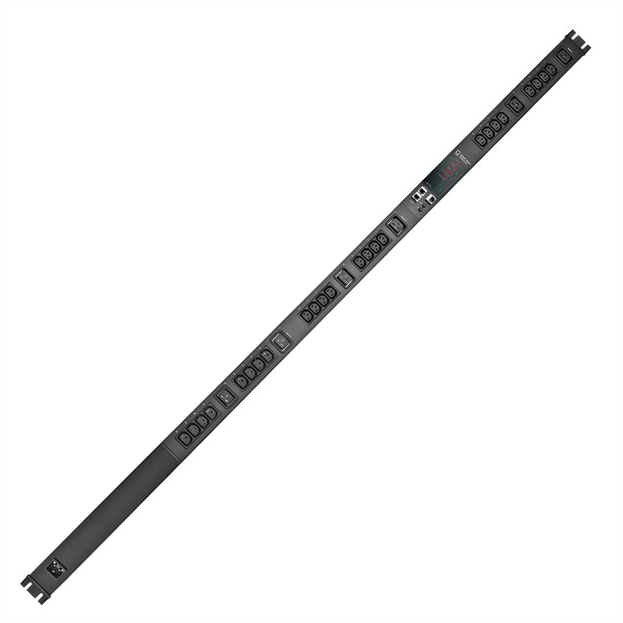 GUDE EPC 87-1310-18 PDU commutée et mesurée, 30 ports, verticale, noir, 170 cm