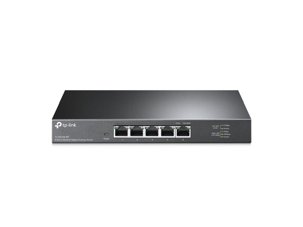 TP-Link TL-SG105-M2 commutateur réseau Non-géré 2.5G Ethernet (100/1000/2500) Noir