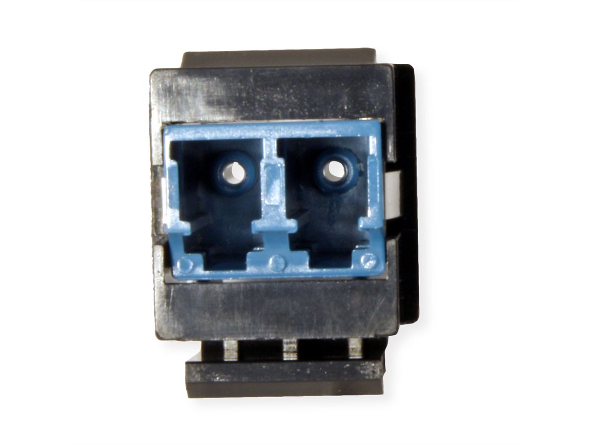 ROLINE Raccord optique LC/LC duplex monomode, Keystone, OS2