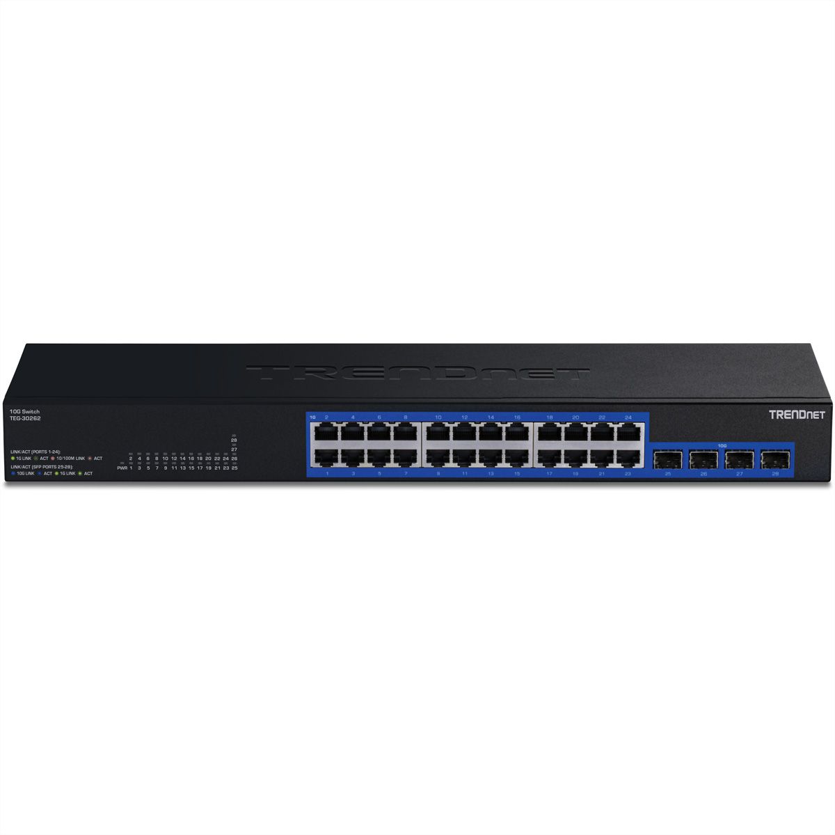 TRENDnet TEG-30262 Switch Gigabit à 28 ports avec 4 logements SFP+ 10G