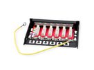 ROLINE Mini panneau Cat.6A/ClassEA 6 ports, 0,5U, blindé, noir