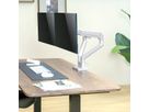 ROLINE Support double LCD, fixation sur bureau, vérin à gaz, 5 articulations, 17-23", jusqu'à 2x 9 kg, argent