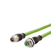 METZ CONNECT Câble Ethernet industriel M12 M/F, codage X, 2 m