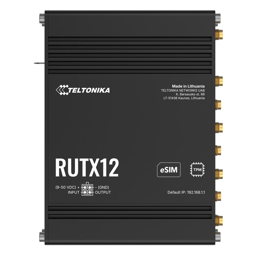 TELTONIKA RUTX12 Routeur 4G avec eSIM
