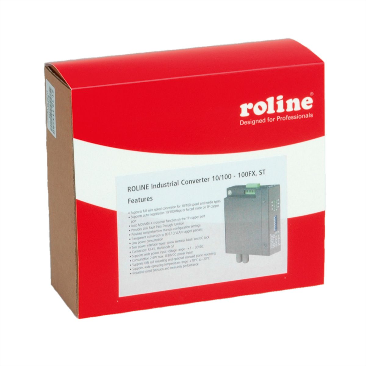 ROLINE Convertisseur industriel RJ-45, ST