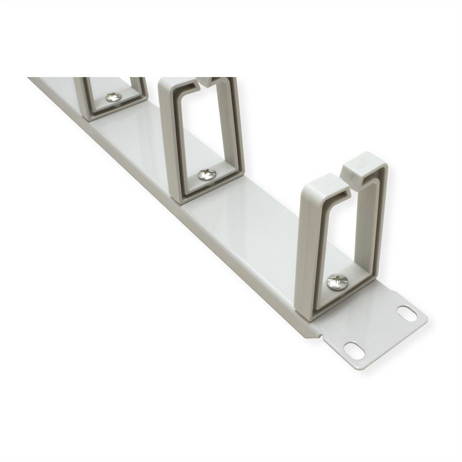 VALUE Plaque avant 19", passage de câbles horizontal ou vertical, gris