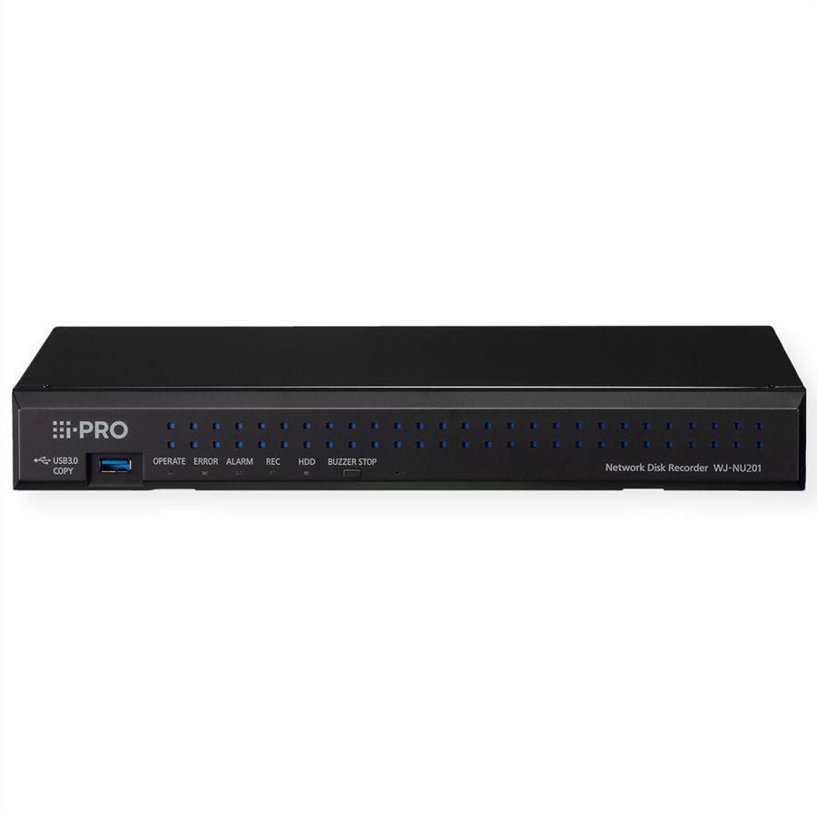 i-PRO WJ-NU201KG NVR Enregistreur vidéo en réseau, 8-CH, 8x PoE