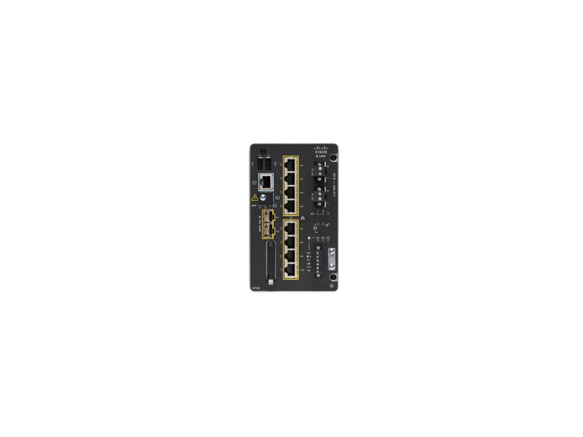 Cisco Catalyst IE3400 Géré L2 Gigabit Ethernet (10/100/1000) Noir