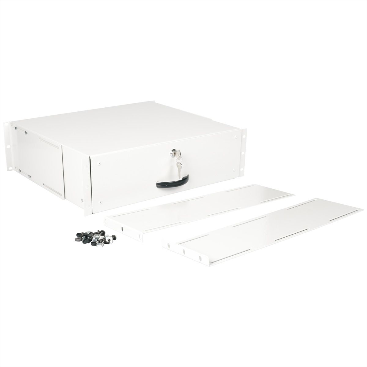 ROLINE 19" Tiroir pour clavier 3U, 400P fermable gris