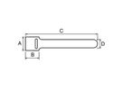 SCHROFF Bande Velcro® 12 x 300 mm