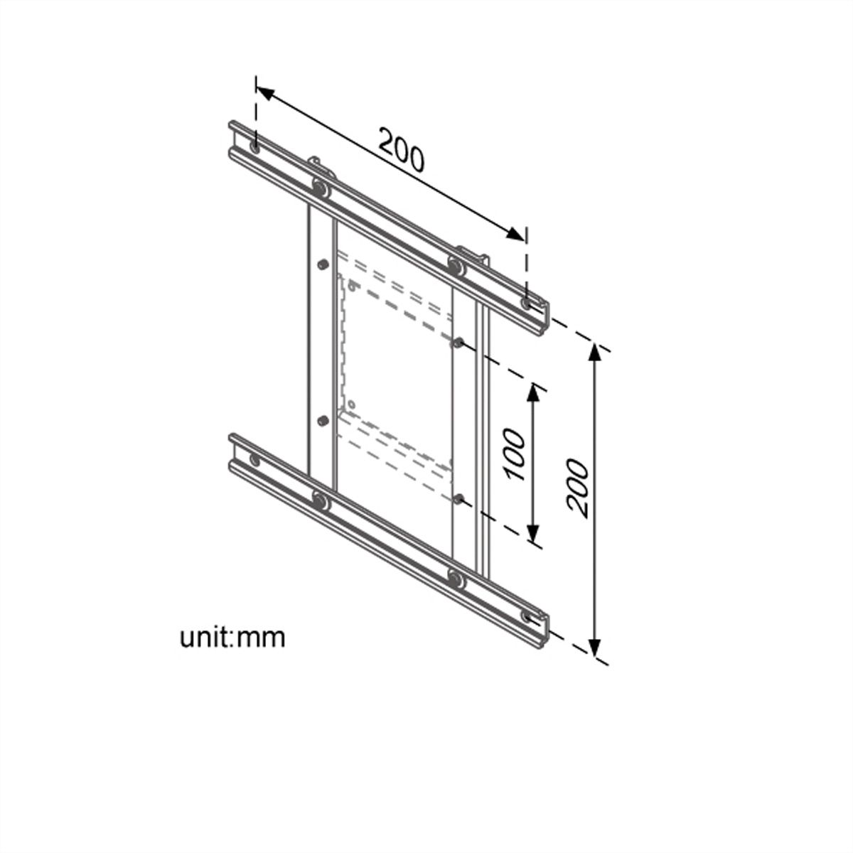 ROLINE Adaptateur VESA 100x100-100x200/200x200