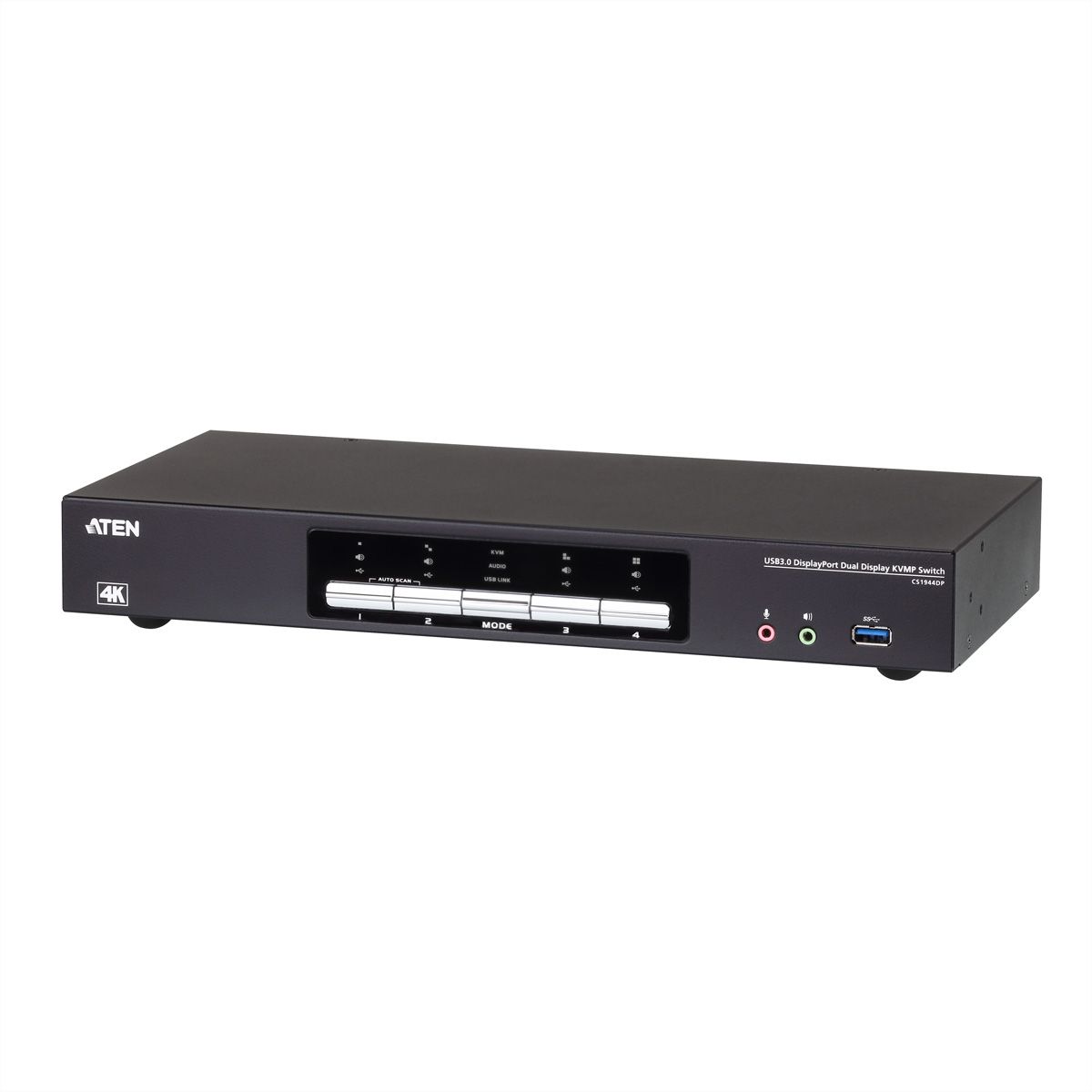 ATEN CS1944DP Commutateur KVMP à 2 affichages DP 4K, 4 ports USB 3.0