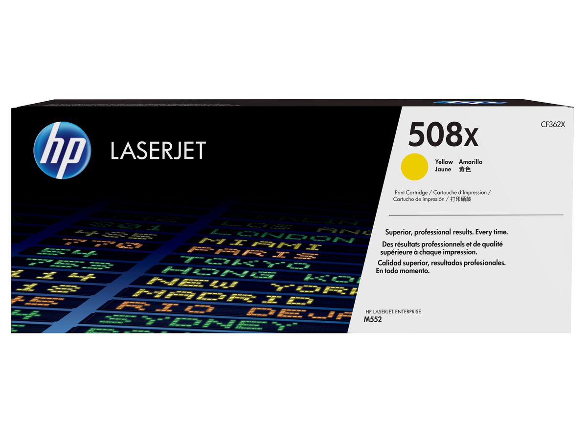 HP 508X toner LaserJet Jaune grande capacité authentique