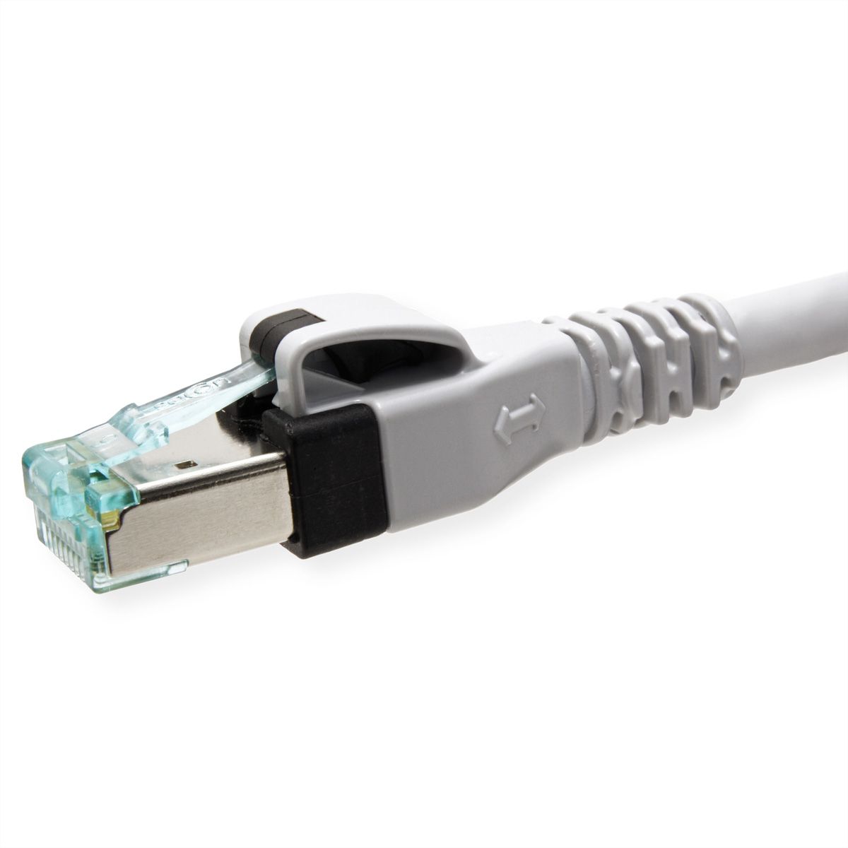 Cordon EasyLan DualBoot PushPull IP20, Cat.6A (Classe EA), S/FTP, gris, 2 m