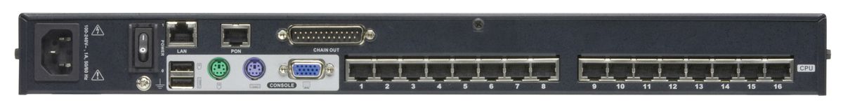 ATEN KH1516Ai Switch KVM Over-IP, VGA, PS/2-USB over Cat 5, 16 ports