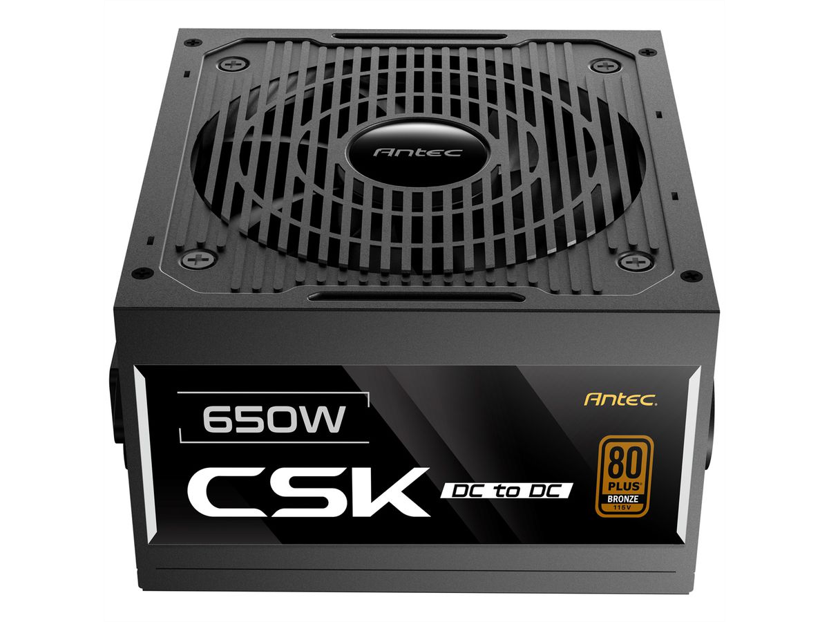 ANTEC CSK650DC Bloc d'alimentation PC 650W compatible ATX 2.52, noir
