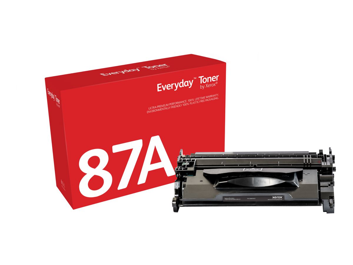 Everyday Toner Noir ™ de Xerox compatible avec HP 87A (CF287A/ CRG-041/ CRG-121), Capacité standard