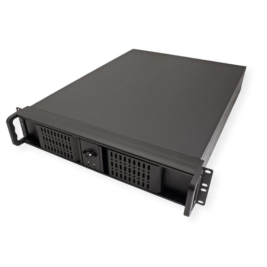 Boîtier industriel 19", 2U, long, IPC 2U 2098-SL, noir