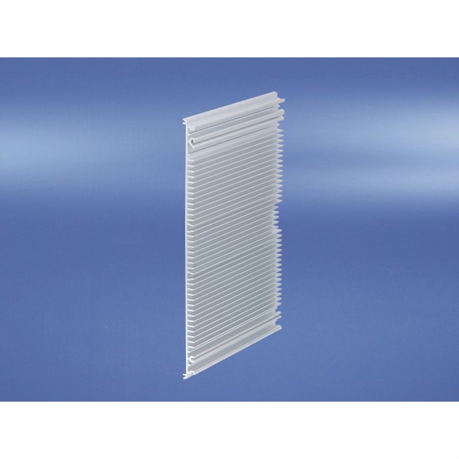 SCHROFF, cadre type unité enfichable, panneau latéral extrudé, avec ailettes de refroidissement, droite, 6 U, 220 mm