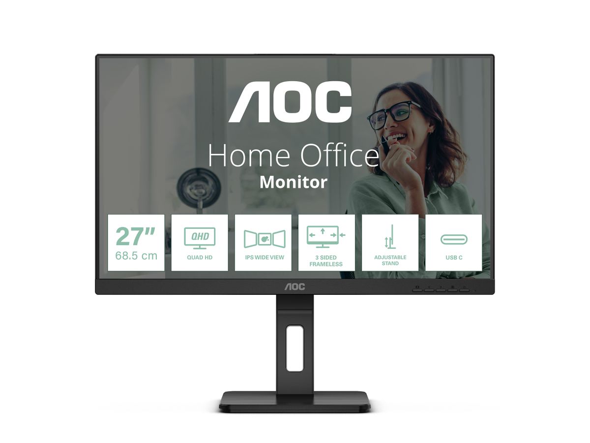 AOC Q27P3CV écran plat de PC 68,6 cm (27") 2560 x 1440 pixels Quad HD LED Noir
