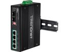 TRENDnet TI-PG62B Switch Rail DIN PoE+ Gigabit industriel à 6 ports