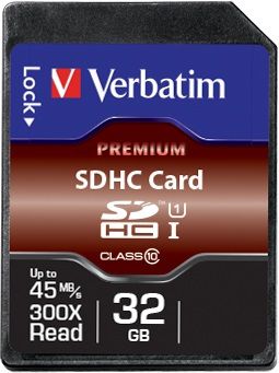 Verbatim Premium 32Go SDHC Classe 10 mémoire flash