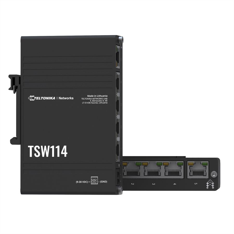 TELTONIKA TSW114 Switch Gigabit RAIL DIN