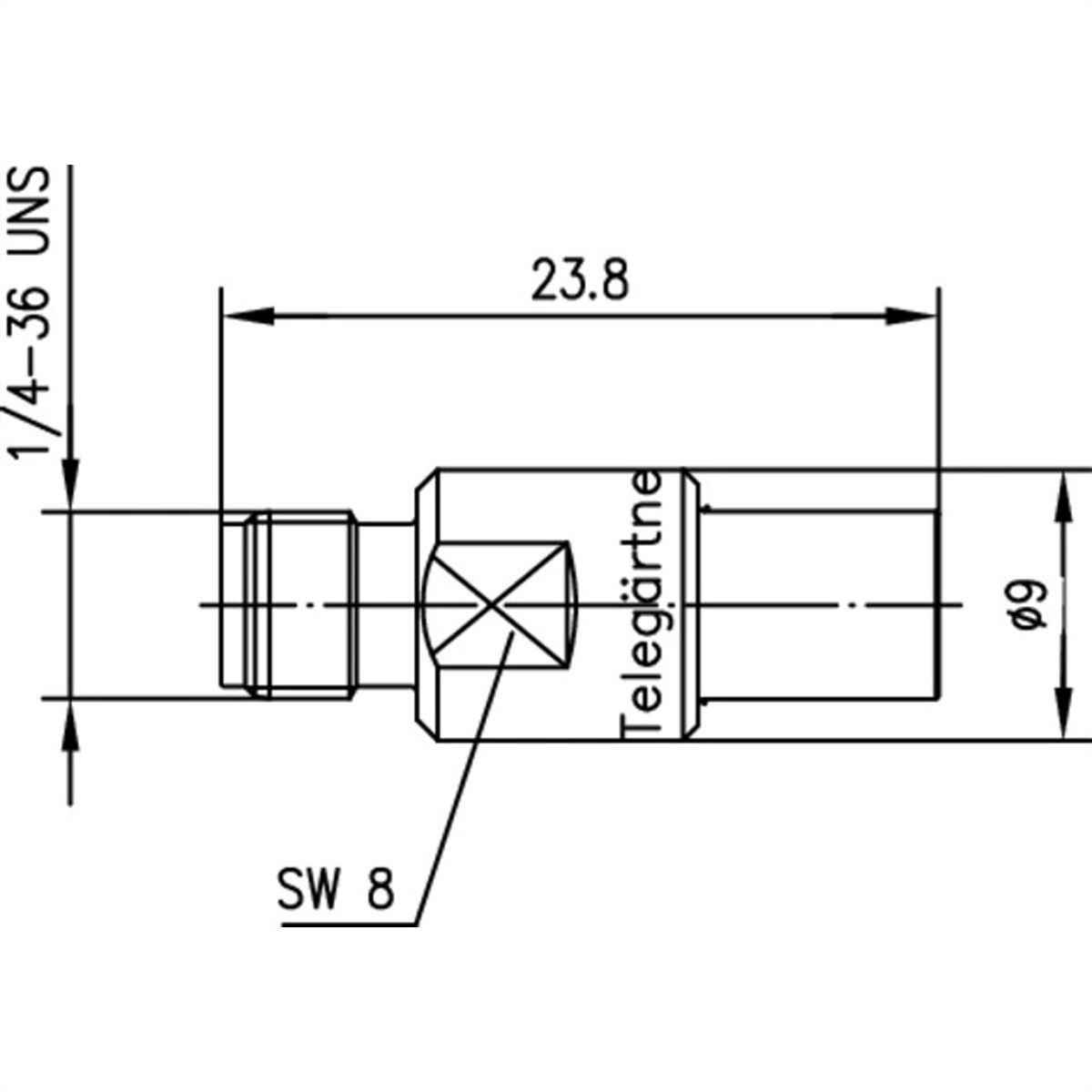 TELEGÄRTNER Adaptateur SMA femelle / SMB femelle