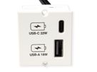 BACHMANN USB A/C 22Watt Charger CM blanc, blanc
