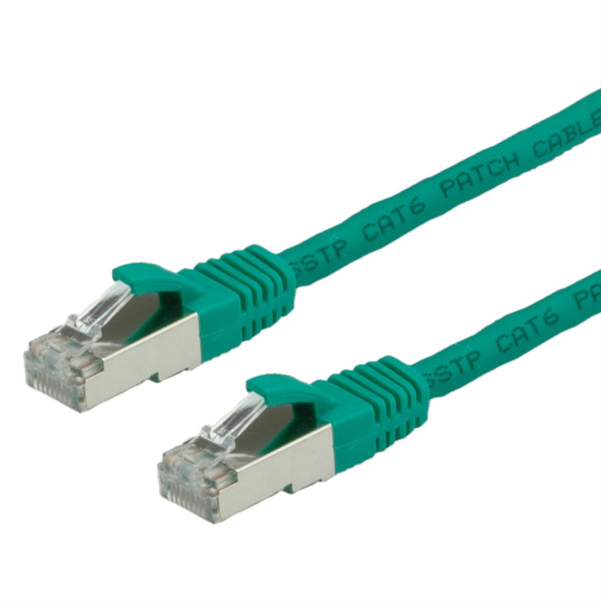 Cordon VALUE Cat.6 (Classe E) S/FTP LSOH, vert, 0,5 m