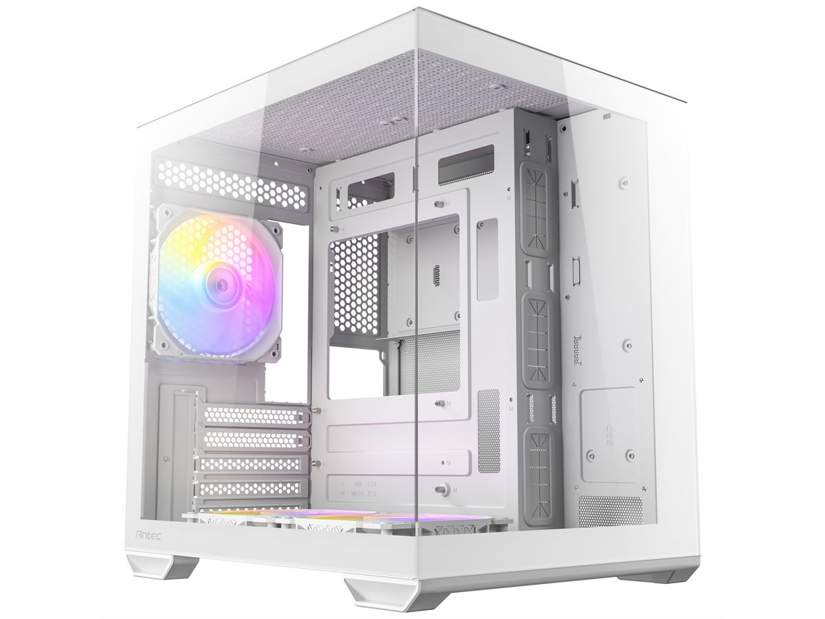 ANTEC CX60M ARGB Boîtier PC Mini Tour Micro-ATX, blanc