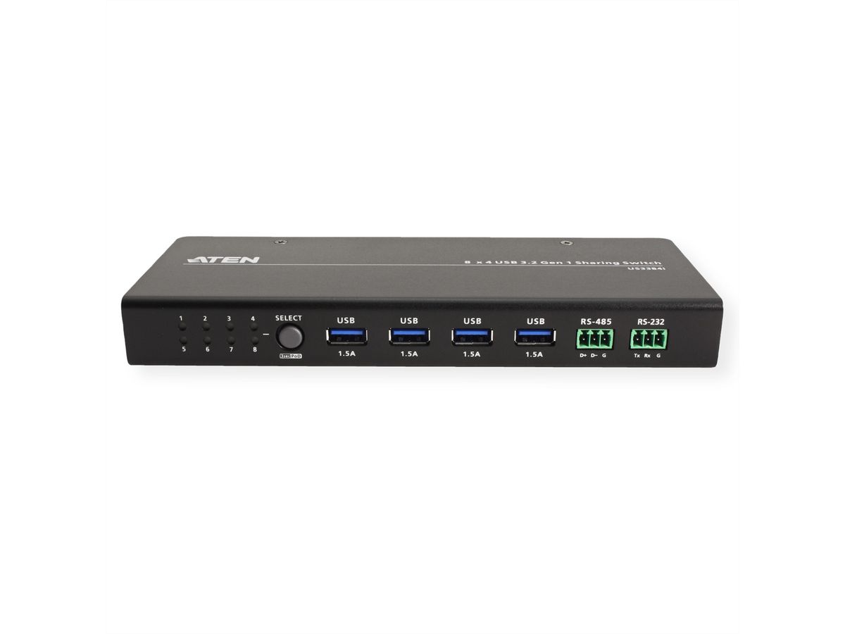 ATEN US3384I Commutateur partagé USB 3.2 Gen 1, 8 x 4