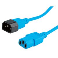ROLINE Câble d'alimentation, IEC 320 C14 - C13, bleu, 3 m