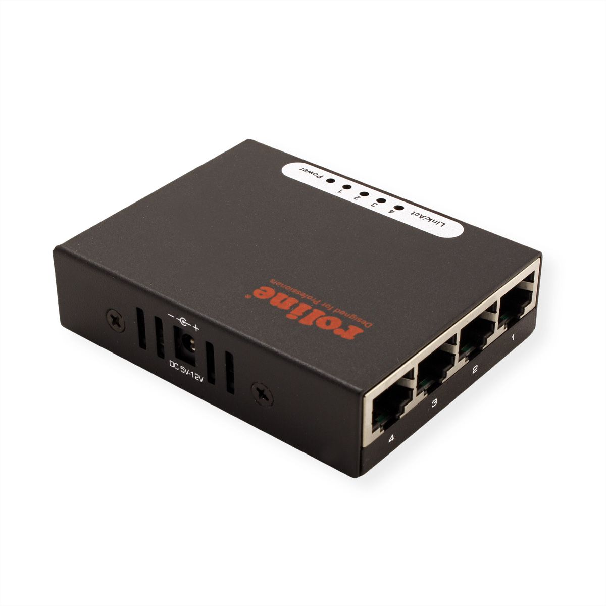 ROLINE Switch Gigabit Ethernet, Pocket, 4 ports
