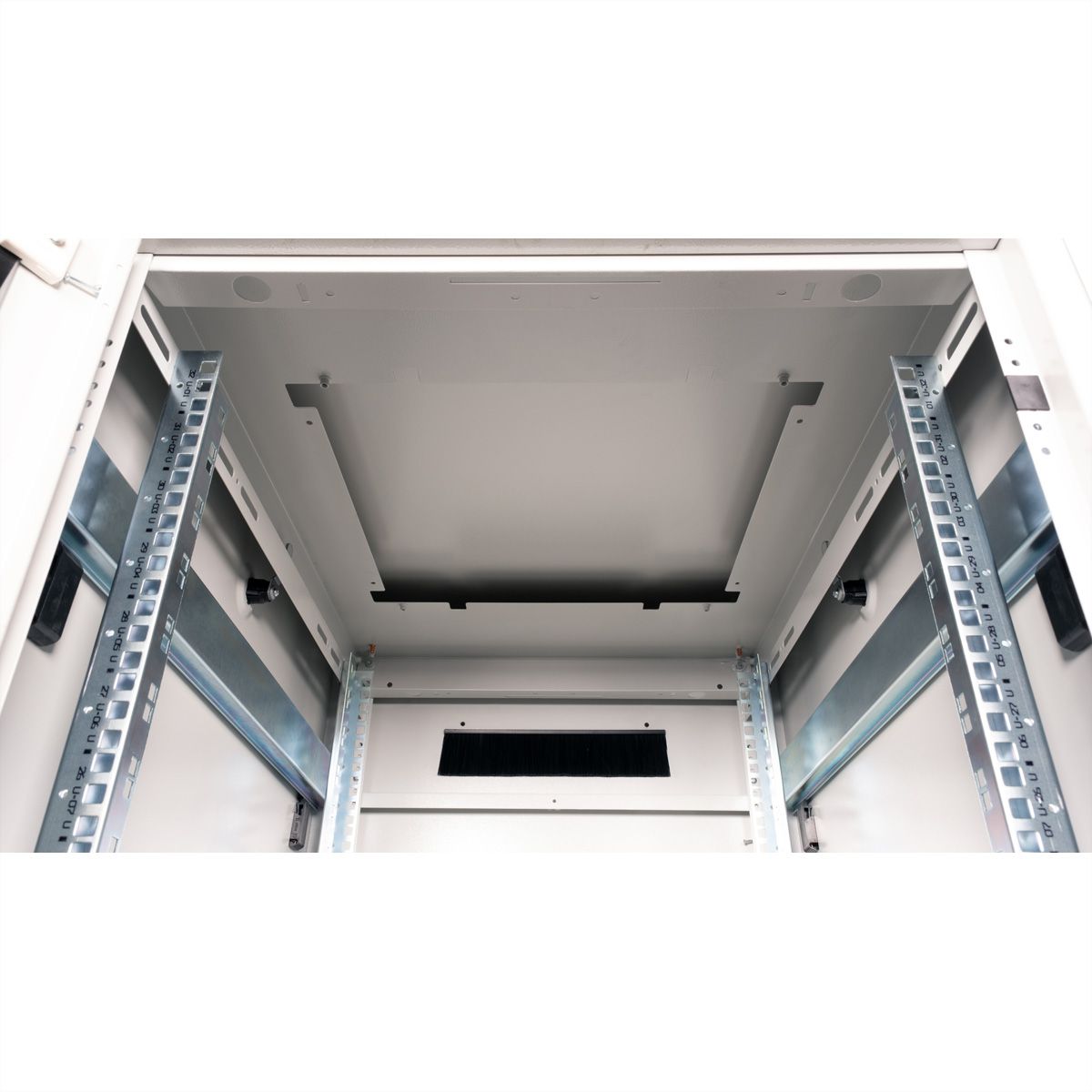 ROLINE 19" Baie réseau Pro 32U, 600x800 LxP Porte verre gris