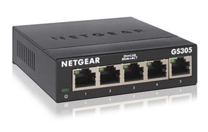 Netgear GS305-300PES commutateur réseau Non-géré L2 Gigabit Ethernet (10/100/1000) Noir