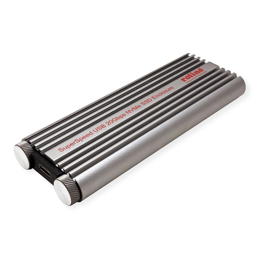ROLINE Boîtier externe SSD, M.2, NVMe - USB 3.2 Gen 2x2 type C
