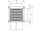 SCHROFF Tablette télescopique 19" pour Varistar, Novastar, Eurorack, 70 kg, RAL 7021, 553W 400D