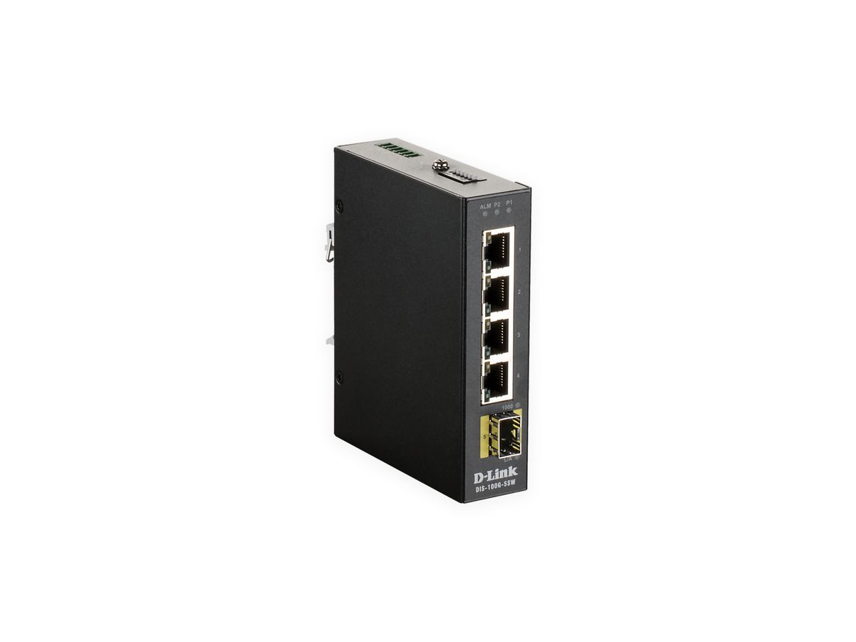 D-Link DIS‑100G‑5SW Non-géré L2 Gigabit Ethernet (10/100/1000) Noir