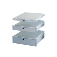 SCHROFF Tiroir 19", 3 U, RAL 7035