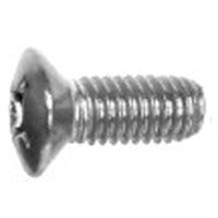 Vis à tête fraisée de SCHROFF, surélevée, empreinte cruciforme, M3x8 mm, acier nickelé