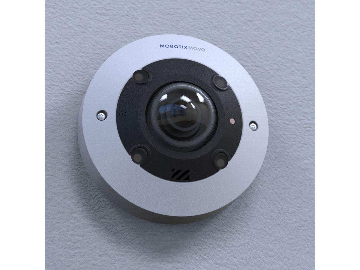 Mobotix Move Indoor Caméra Fisheye 12 MP, 180°/360°, IR-LED à 10m