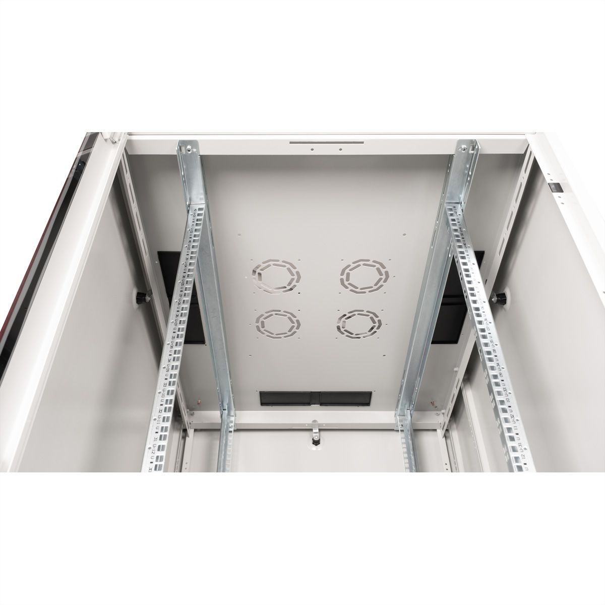 ROLINE 19" Baie réseau Basic 42U, 800x1000 LxP Porte verre gris