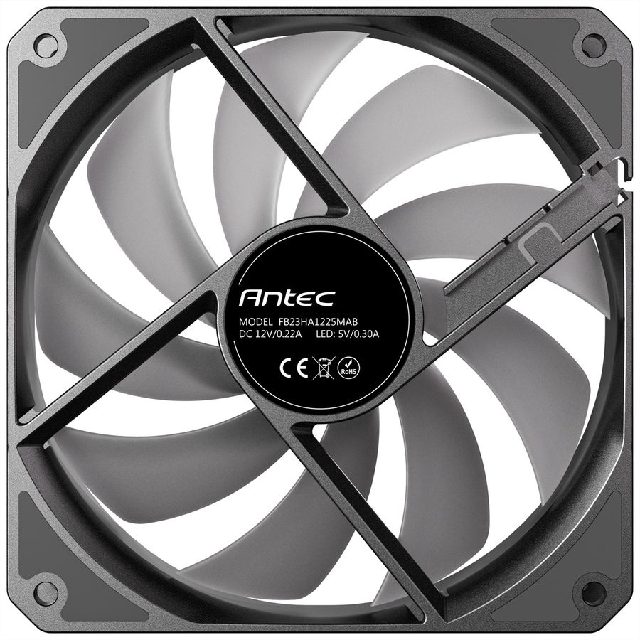 ANTEC P12R PWM ARGB REVERSE Ventilateur de boîtier PC, noir