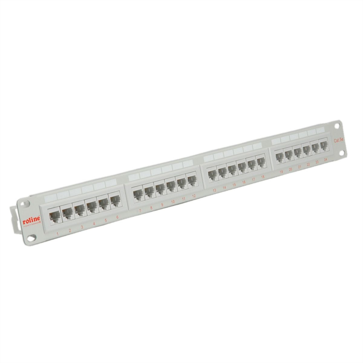 ROLINE Panneau de brassage 19" Cat.5e (Classe D) UTP, 24 ports, gris