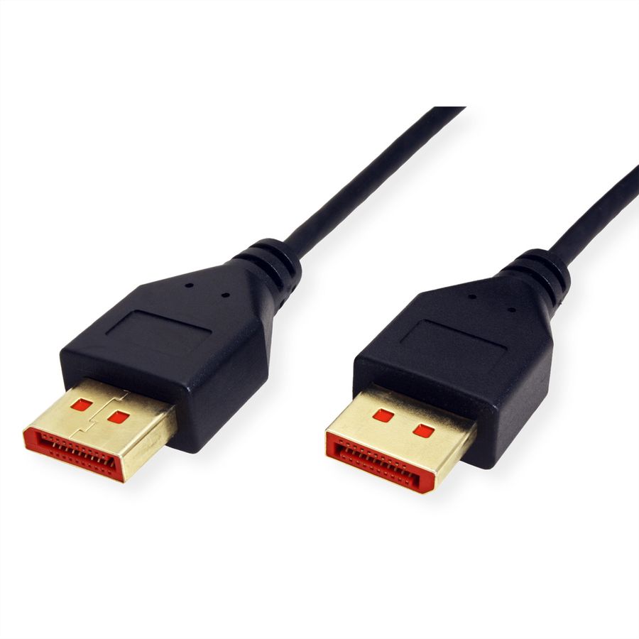 ROLINE Câble DisplayPort v1.4, DP M - DP M, SLIM, noir, 1 m